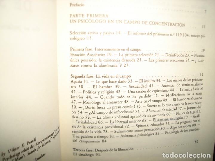 Libros de segunda mano: 34- EL HOMBRE EN BUSCA DE SENTIDO - VIKTOR E. FRANKL - Foto 4