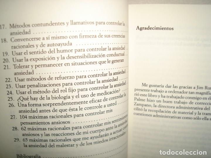 Libros de segunda mano: 34- C&Oacute;MO CONTROLAR LA ANSIEDAD ANTES DE QUE LE CONTROLE A USTED - ALBERT ELLIS - Foto 5