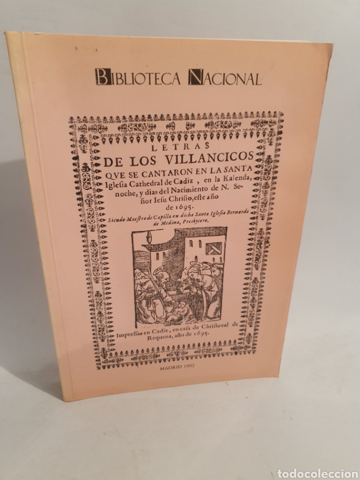 Libros de segunda mano: CATALOGO DE VILLANCICOS DE LA BIBLIOTECA NACIONAL. MADRID 1992.