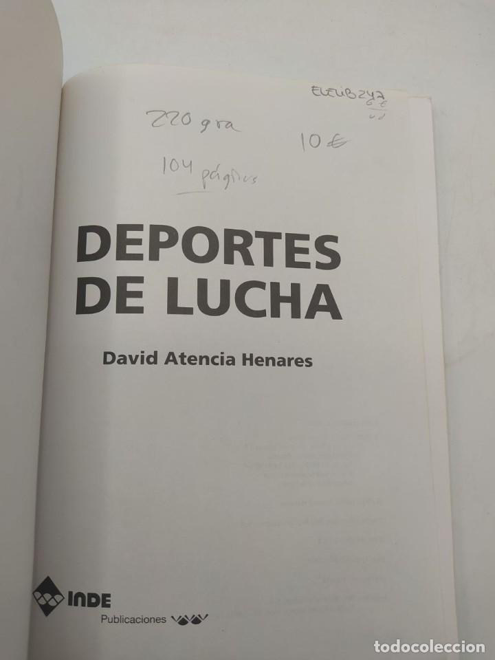 Libros de segunda mano: DEPORTES DE LUCHA. DAVID ATENCIA HENARES. ED. INDE. 2000. - Foto 2