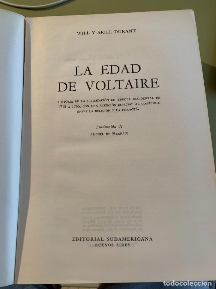 Libros de segunda mano: LA EDAD DE VOLTAIRE. Will y Ariel Durant, 1973 - Foto 3