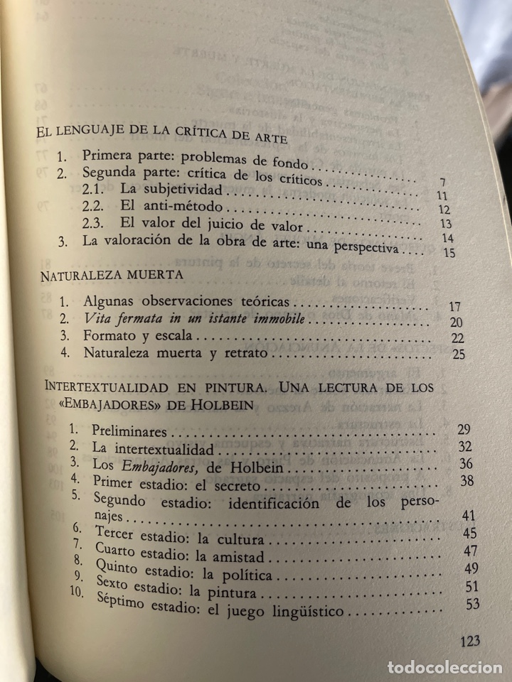 Libros de segunda mano: C&oacute;mo se lee una obra de arte. Omar Calabrese. - Foto 2