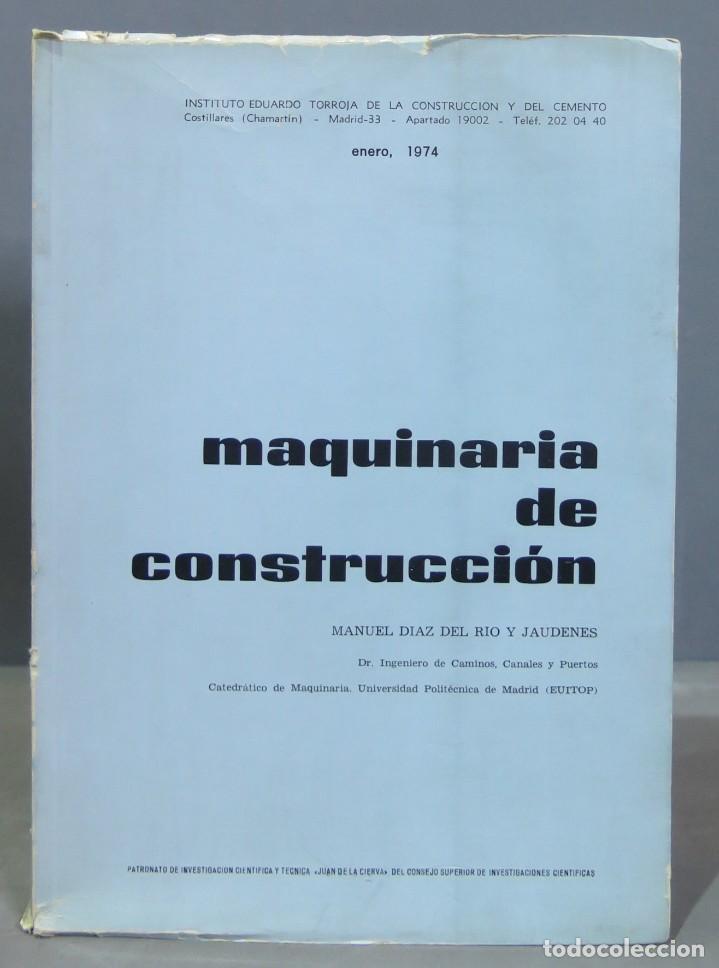 Libros de segunda mano: MAQUINARIA DE CONSTRUCCI&Oacute;N. D&iacute;az del R&iacute;o y Jaudenes - Foto 1