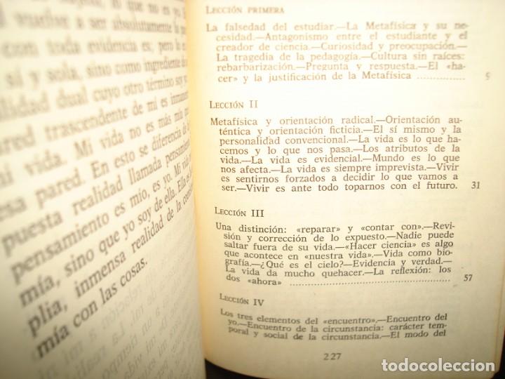 Libros de segunda mano: 35- UNAS LECCIONES DE METAF&Iacute;SICA - ORTEGA Y GASSET - Foto 4