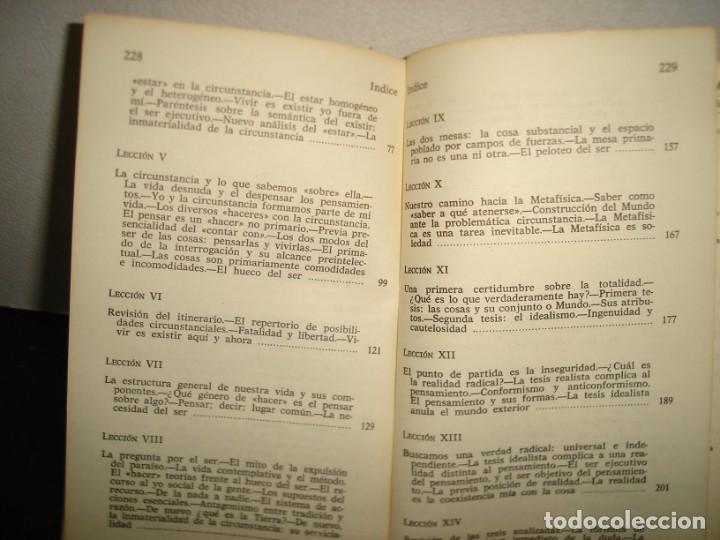Libros de segunda mano: 35- UNAS LECCIONES DE METAF&Iacute;SICA - ORTEGA Y GASSET - Foto 5