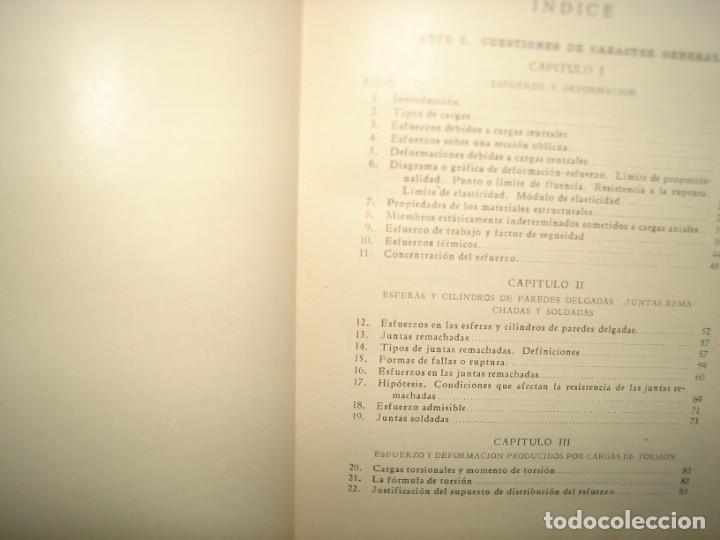 Libros de segunda mano: 170- RESISTENCIA DE MATERIALES - FRED B. SEELY - 1954 - Foto 8