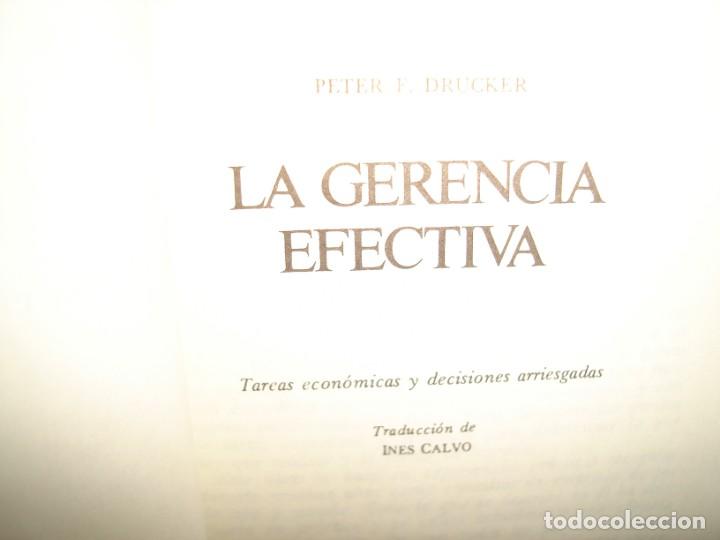 Libros de segunda mano: 36- LA GERENCIA EFECTIVA - PETER DRUCKER - Foto 3