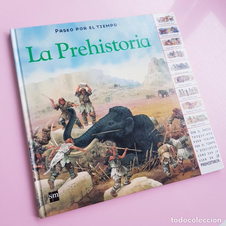 Libros de segunda mano: LIBRO TIPO CUENTO-PASEO POR EL TIEMPO-LA PREHISTORIA-&Iacute;NDICE TROQUELADO-NUEVO-COLECCIONISTAS
