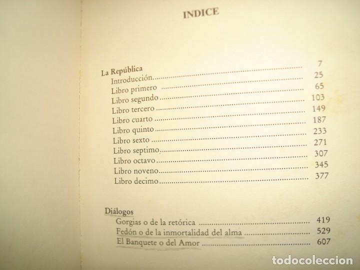 Libros de segunda mano: 37- PLAT&Oacute;N. OBRAS SELECTAS - Foto 4