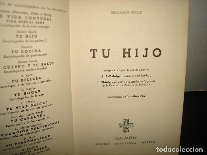 Libros de segunda mano: 38- TU HIJO - BENJAMIN SPOCK - Foto 3