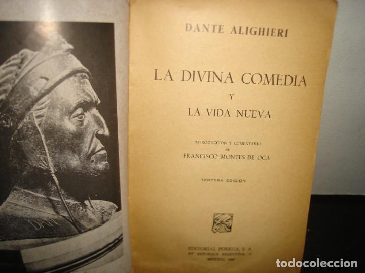Libros de segunda mano: 38- LA DIVINA COMEDIA Y LA VIDA NUEVA - DANTE ALIGHIERI - Foto 3