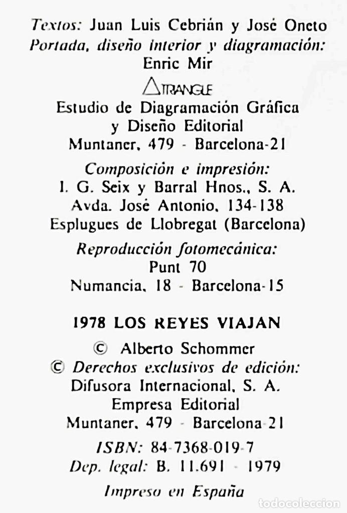 Libros de segunda mano: 1978 Los reyes viajan (Alberto Schommer) 1979 - Foto 4
