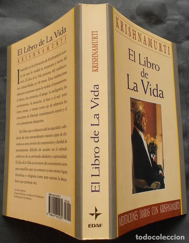 Libros de segunda mano: El libro de la Vida. Meditaciones diarias con Krishnamurti - Edaf (1998) - Foto 3