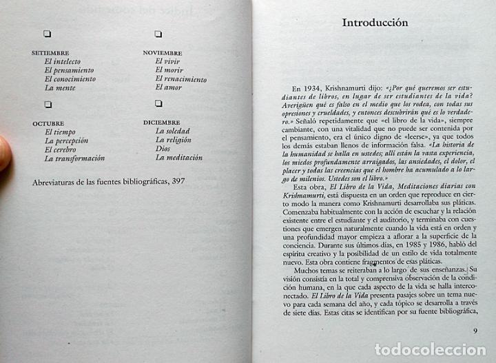 Libros de segunda mano: El libro de la Vida. Meditaciones diarias con Krishnamurti - Edaf (1998) - Foto 5