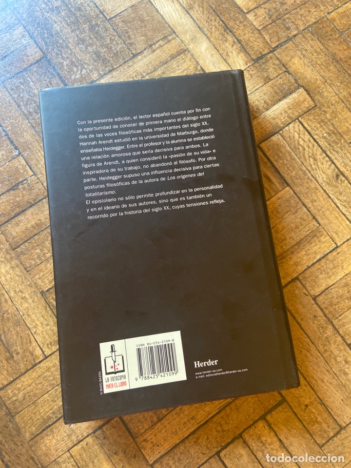 Libros de segunda mano: Correspondencia Hannah Arendt y Martin Heidegger - Herder (2000) - Foto 6