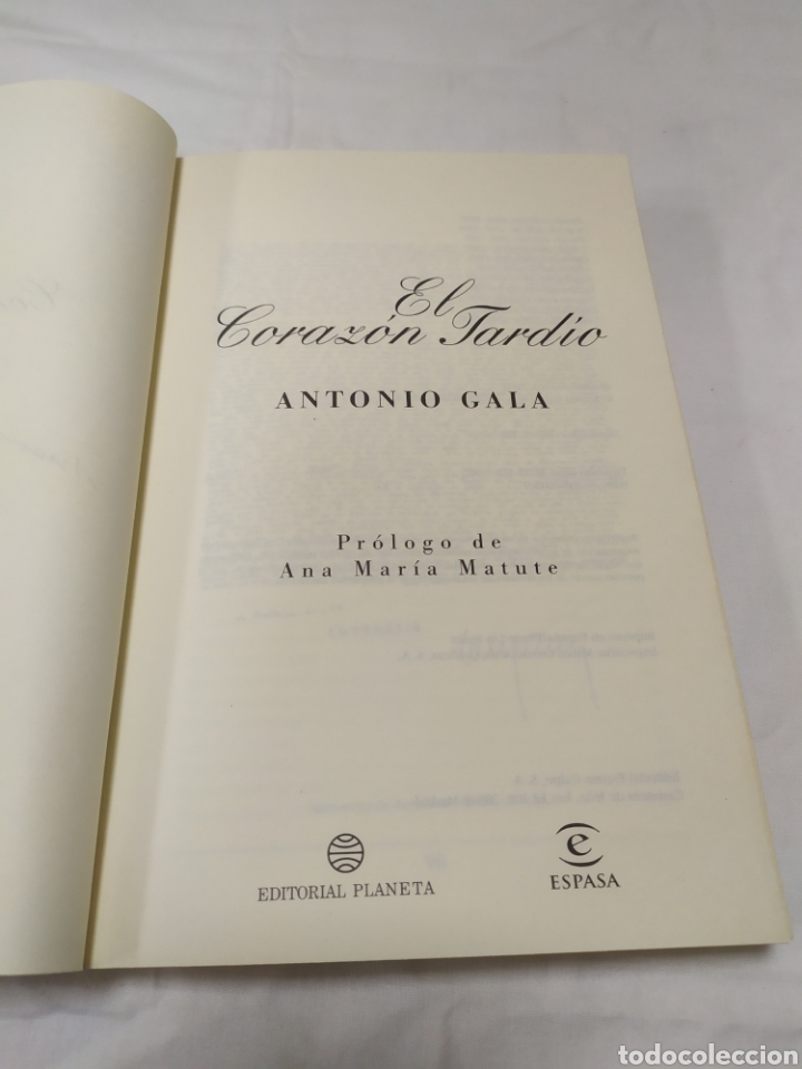 Libros de segunda mano: Antonio Gala, el coraz&oacute;n tard&iacute;o, 1998 ZXY - Foto 3