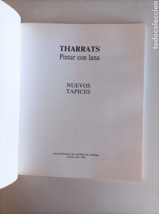 Libros de segunda mano: Tharrats. Pintar con lana. Nuevos tapices - Foto 2