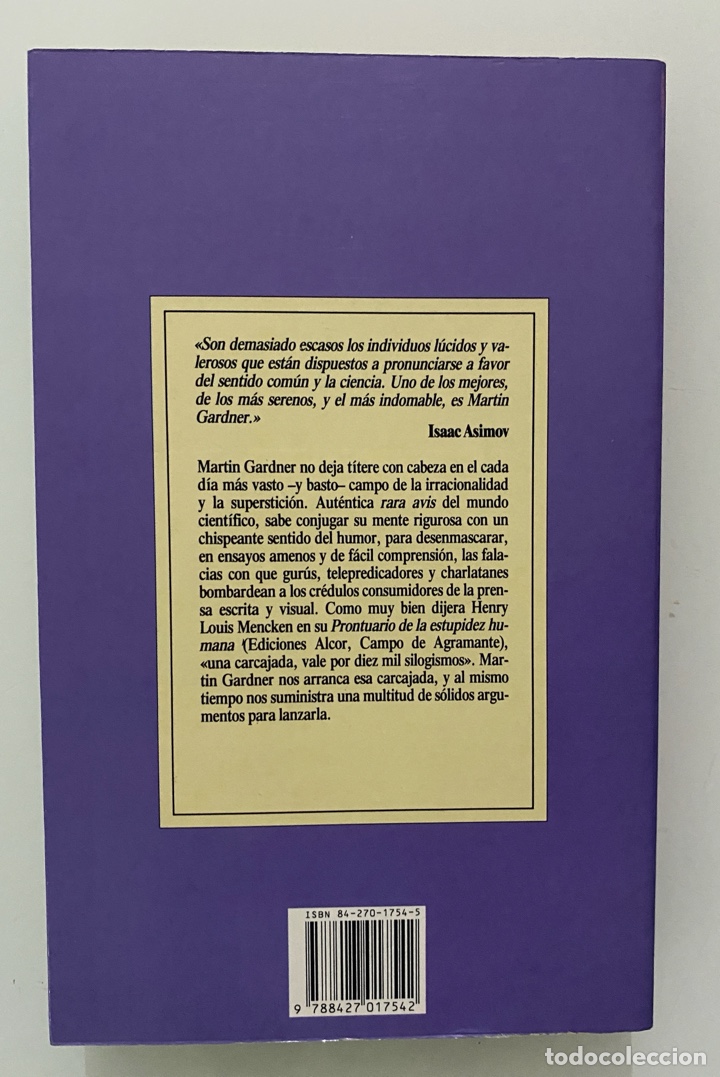Libros de segunda mano: Extravagancias y disparates - GARDNER, Mart&iacute;n - Foto 2