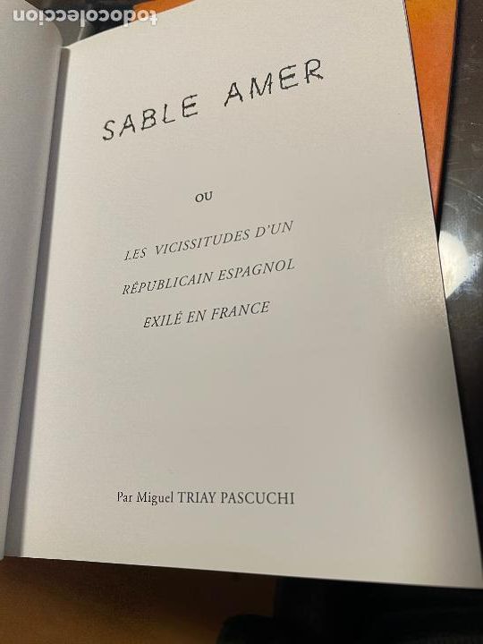 Libros de segunda mano: SABLE AMER, (Arena amarga) Miguel Triay Pascuchi EN FRANCES - Foto 3