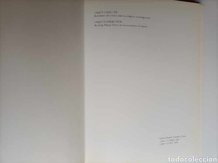 Libros de segunda mano: --.Objet Objectif.Crone Moos Object Objective . . Libro en franc&eacute;s e ingl&eacute;s. Arte siglo XX escultura - Foto 7