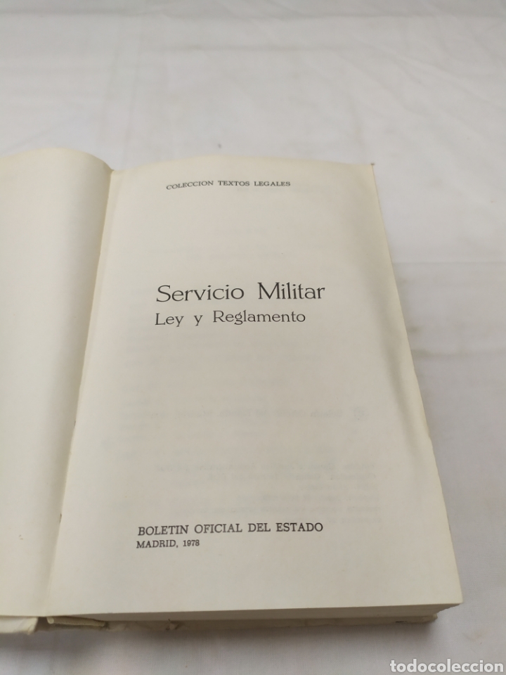 Libros de segunda mano: Servicio militar, ley y reglamento, BOE, 1978 - Foto 3