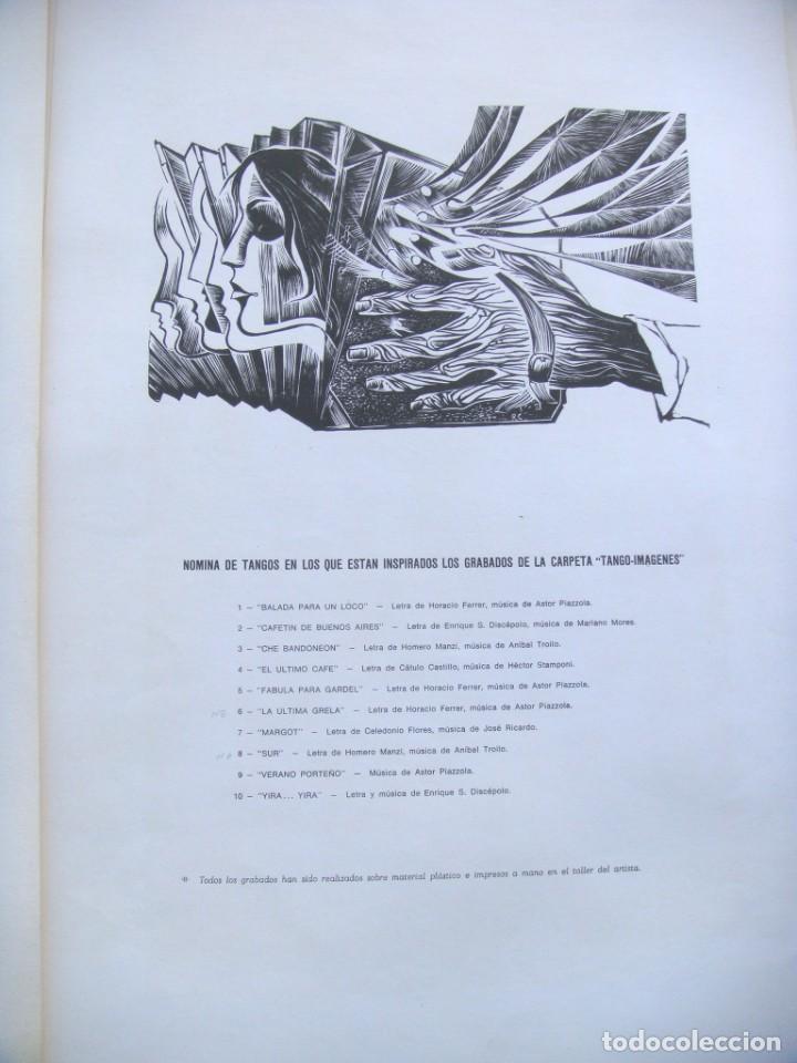 Libros de segunda mano: TANGO - IMAGENES. Grabados de Ra&uacute;l Capitani. - Foto 5