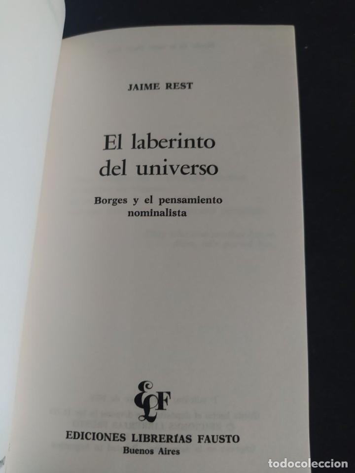 Libros de segunda mano: EL LABERINTO DEL UNIVERSO. JAIME REST. ED. FAUSTO. 1976. - Foto 2