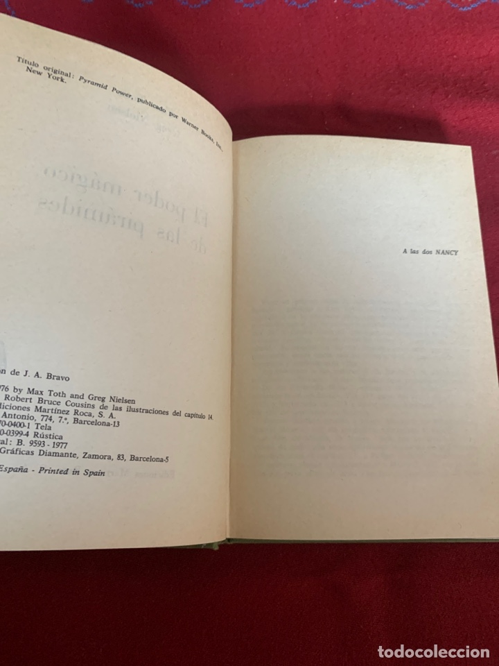 Libros de segunda mano: El poder m&aacute;gico de las pir&aacute;mides. Max Toth y Greg Nielsen. Traducci&oacute;n de J. A. Bravo. - Foto 7