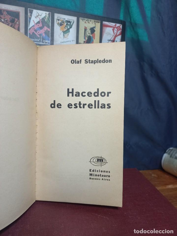 Libros de segunda mano: Olaf Stapledon - Hacedor de Estrellas -1965 / PR&Oacute;LOGO DE JORGE LUIS BORGES - Foto 4