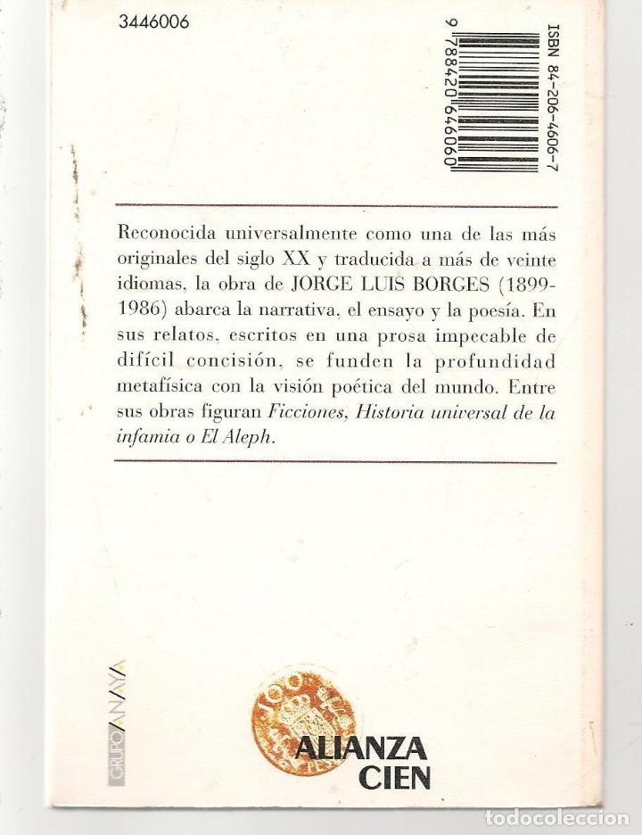 Libros de segunda mano: BORGES. ARTIFICIOS. ALIANZA CIEN. (ST/72) - Foto 2