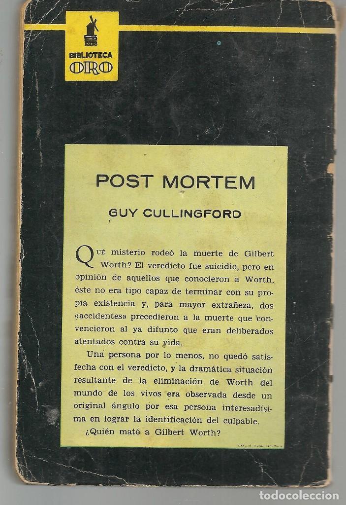 Libros de segunda mano: BIBLIOTECA ORO. 417. POST MORTEM. GUY CULLINGFORD. MOLINO, 1960.(ST/72 - Foto 2
