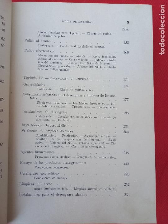 Libros de segunda mano: ACABADO QUIMICO Y GALVANOPLASTICO DE LOS METALES. - Foto 5