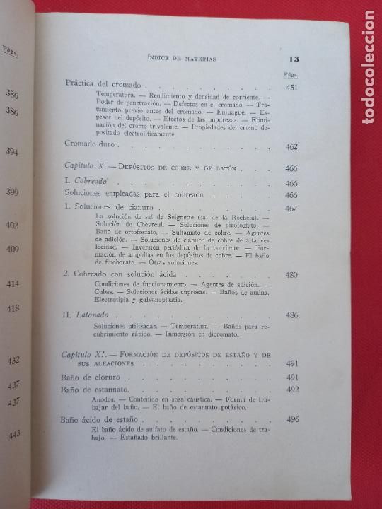 Libros de segunda mano: ACABADO QUIMICO Y GALVANOPLASTICO DE LOS METALES. - Foto 9