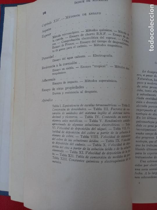 Libros de segunda mano: ACABADO QUIMICO Y GALVANOPLASTICO DE LOS METALES. - Foto 12
