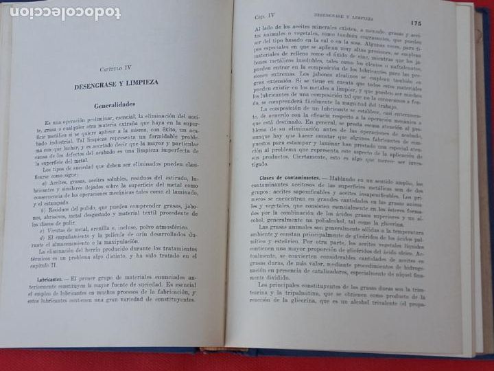 Libros de segunda mano: ACABADO QUIMICO Y GALVANOPLASTICO DE LOS METALES. - Foto 13