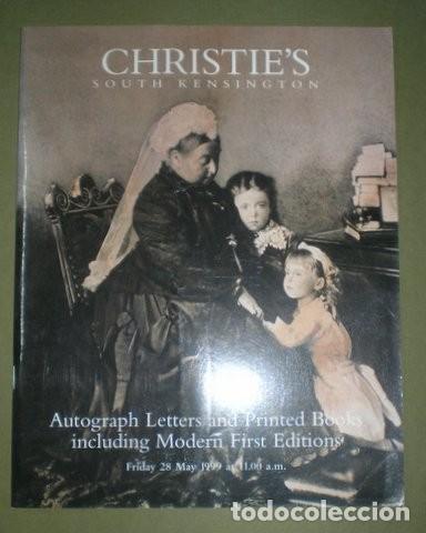 Libros de segunda mano: Christie's Auction 28 May 1999. Autograph Letters and Printing Books including modern first editions