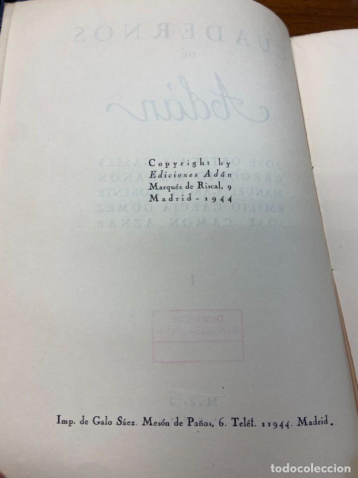 Libros de segunda mano: CUADERNOS DE AD&Aacute;N - MADRID, 1944 - TOMO I - Foto 2