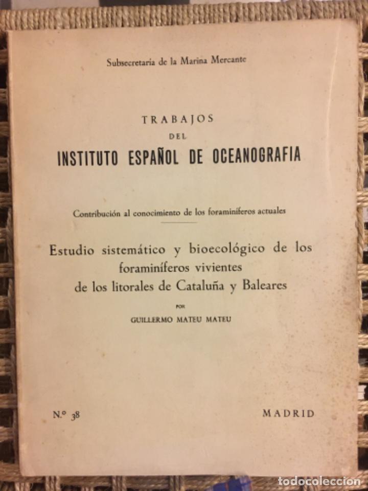 Libros de segunda mano: ESTUDIO SISTEMATICO BIOECOLOGICO DE LOS FORAMINIFEROS VIVIENTES DE LOS LITORALES DE CATALU&Ntilde;A BALEARE
