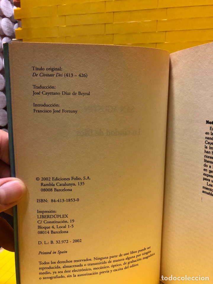 Libros de segunda mano: SAN AGUSTIN LA CIUDAD DE DIOS ● BIBLIOTECA DE FILOSOFIA ● ● - Foto 3
