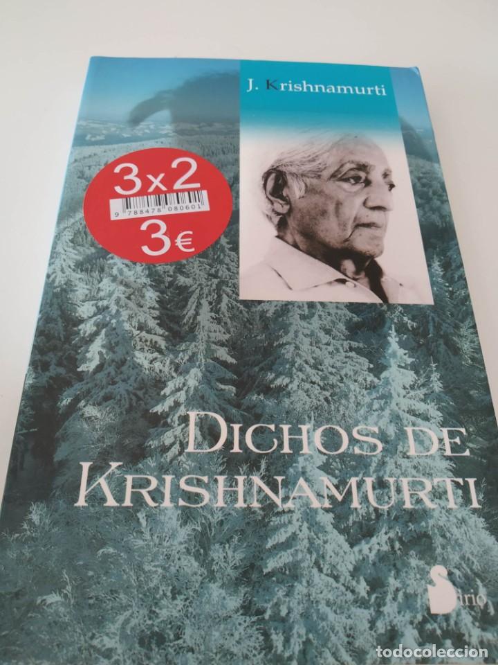 Libros de segunda mano: Krishnamurti, Jiddu - Dichos de Krishnamurti - Foto 1