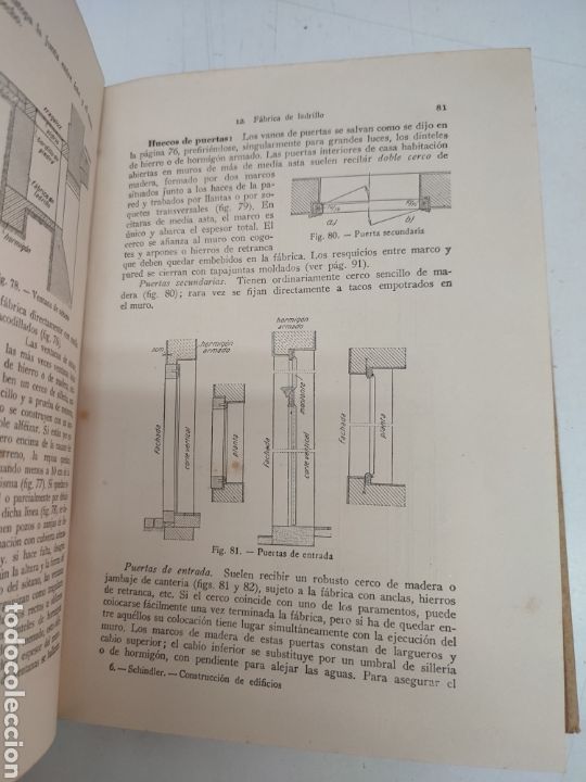 Libros de segunda mano: Tratado moderno de construcci&oacute;n de edificios Schindler 1946 - Foto 2