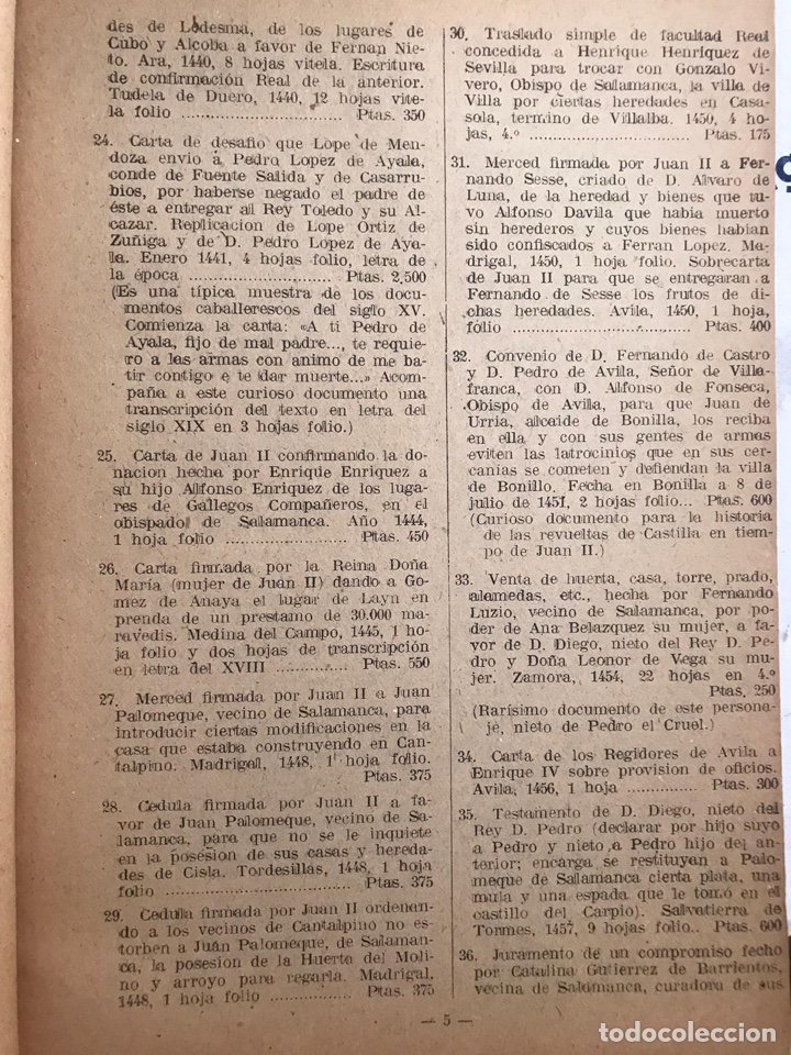 Libros de segunda mano: Cat&aacute;logo de documentos hist&oacute;ricos, geneal&oacute;gicos, eclesi&aacute;sticos - Foto 6
