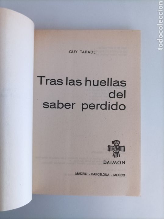 Libros de segunda mano: Tras las huellas del saber perdido / Guy Tarade - Foto 3