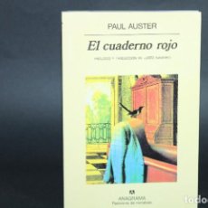 Libri di seconda mano: EL CUADERNO ROJO / PAUL AUSTER / ANAGRAMA. Lote 357888210