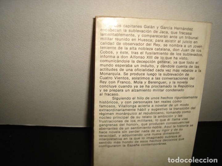 Libros de segunda mano: 40- LAS GANGRENAS DEL HONOR - JOS&Eacute; LUIS DE VILLALONGA - Foto 3