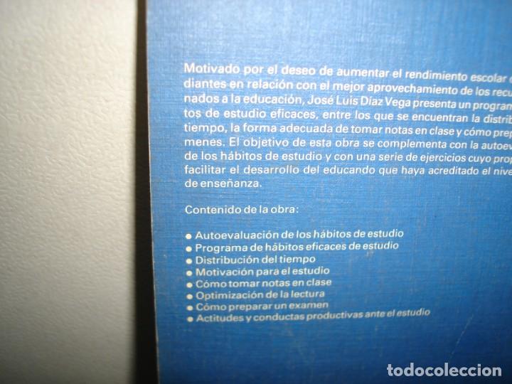 Libros de segunda mano: 40- APRENDE A ESTUDIAR CON &Eacute;XITO - JOS&Eacute; LUIS D&Iacute;AZ VEGA - Foto 3