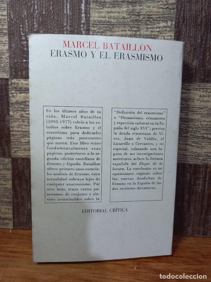 Libros de segunda mano: Marcel Bataillon - Erasmo y el Erasmismo - 1977 - Foto 4