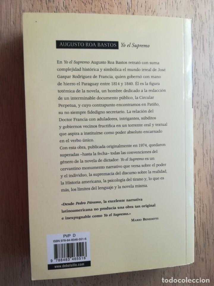 Libros de segunda mano: Yo el supremo. Augusto Roa Bastos - Foto 2