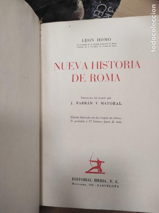 Libros de segunda mano: Nueva Historia de Roma, Le&oacute;n Homo - Foto 2