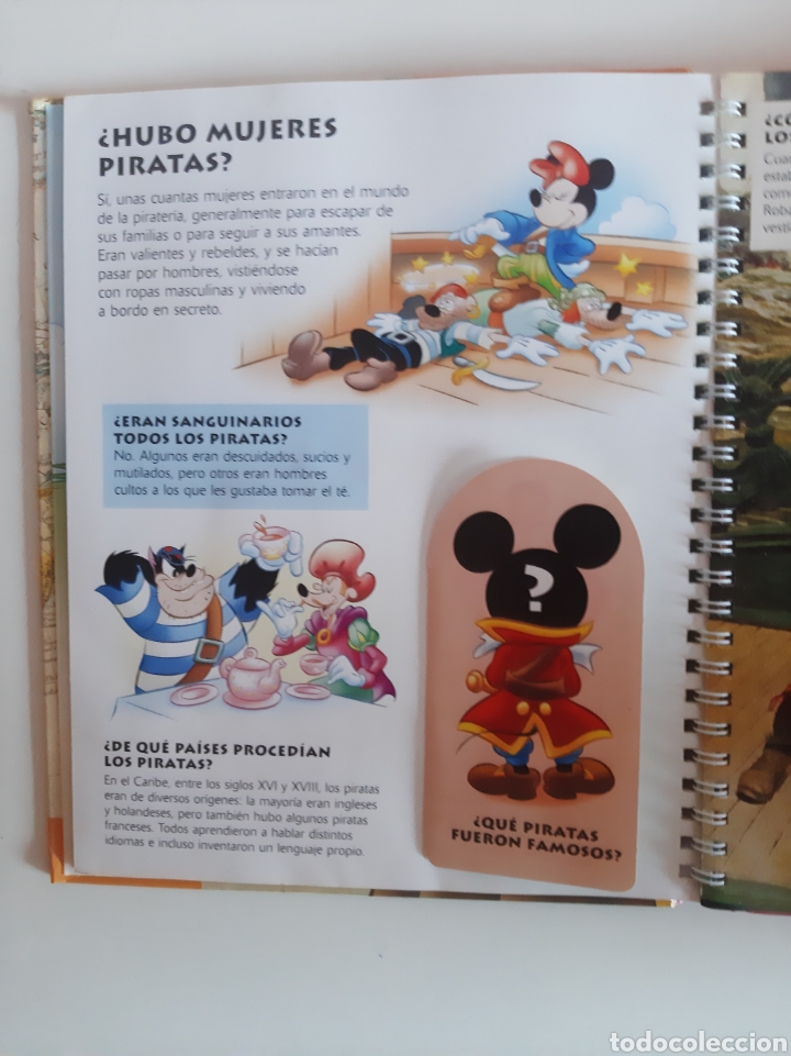 Libros de segunda mano: &iquest;QU&Eacute; SABES DE LOS PIRATAS?/ LIBRO INTERACTIVO DISNEY - Foto 4